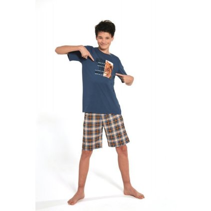 Pyžamo Cornette chlapecké 551/35 Wild (Barva jeans, Velikost 182/L)