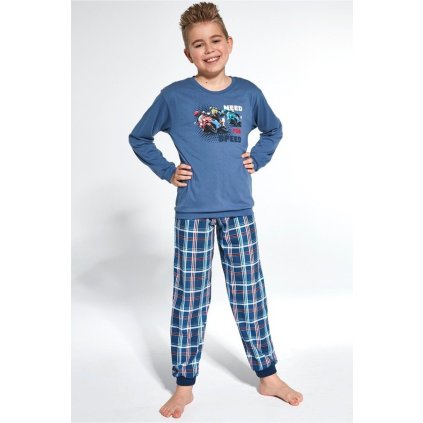 Pyžamo Cornette chlapecké 593/112 Need for speed (Barva modrá, Velikost 86-92)