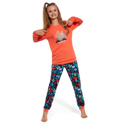 Pyžamo Cornette 594/161 Be Yourself dl/r 86-128 (Barva coral, Velikost 110-116)