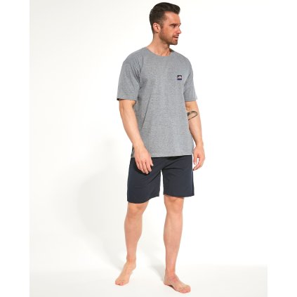 Pyžamo Cornette 924/222 Explorer kr/r S-2XL (Barva melanž, Velikost M)