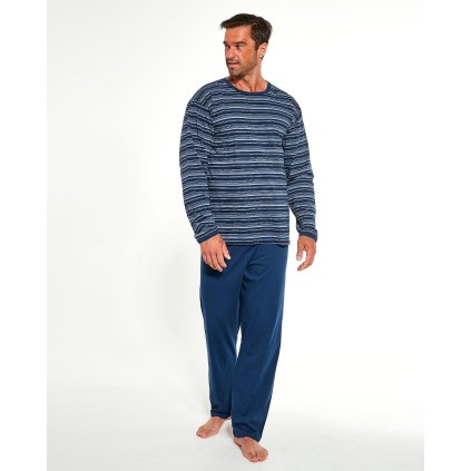 Pyžamo Cornette Varoius 138/31 dl/r M-2XL (Barva tmavě modrá, Velikost L)