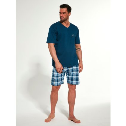 Pyžamo Cornette 326/130 Thomas kr/r M-2XL (Barva modrá, Velikost M)