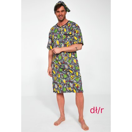 Košile Cornette 110/05 661701 3XL-4XL dl/r (Barva šedá, Velikost 4XL)