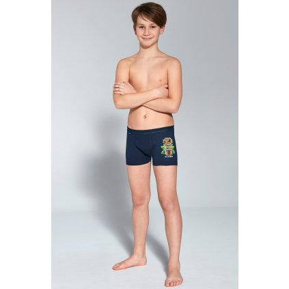 Boxerky Cornette Young Boy Boy 700/110 Mask 134-164 (Barva tmavě modrá, Velikost 146-152)