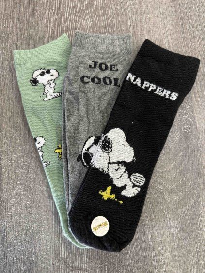 Pánské kotníkové ponožky PEANUTS 3páry