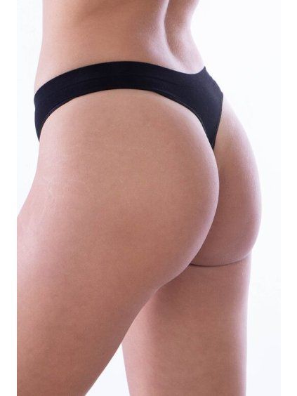 Dámská tanga String Thong černá (Velikost XL, Barva černá)