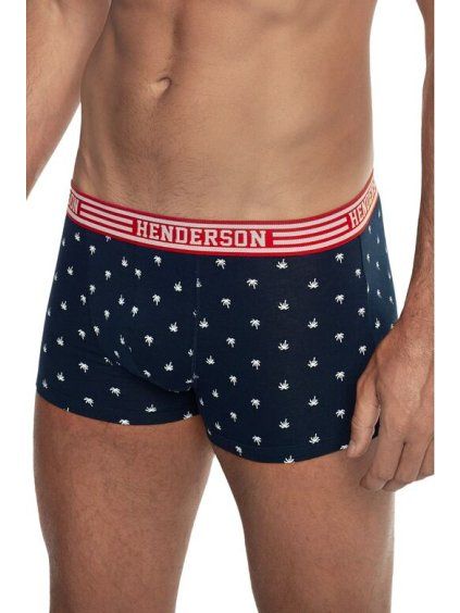 2pack boxerek Carter s červeným pasem (Velikost 3XL, Barva modrá)