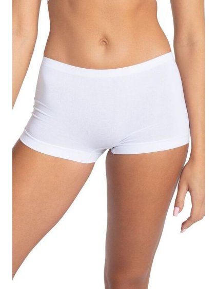 Bezešvé boxerky Short 1636 bílé (Velikost S, Barva bílá)