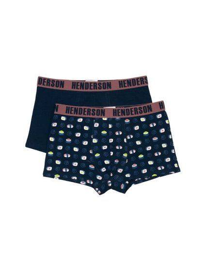 2pack pánské boxerky Sushi modré (Velikost M, Barva modrá)