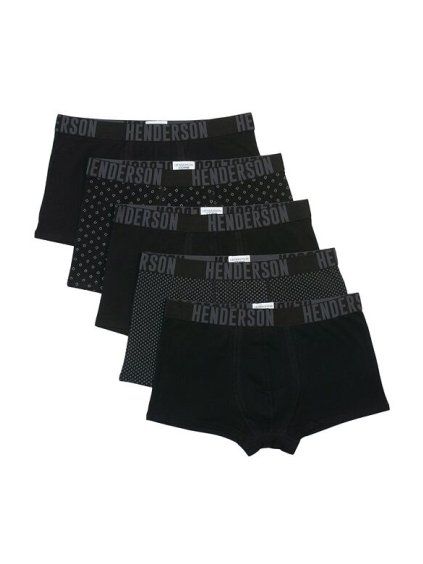 5pack pánských boxerek Optic černé (Velikost L, Barva černá)