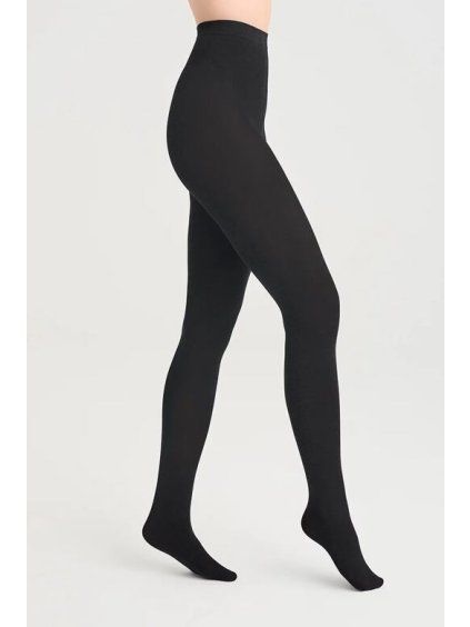 Vlněné punčocháče ARCTIC WOOL černé 200 DEN (Velikost S/M, Barva černá)