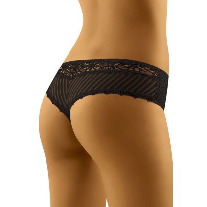 Dámské brazilky s krajkou Gigua černé (Velikost S)