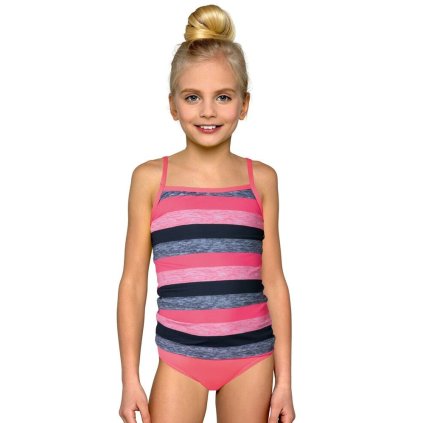 Dívčí plavky tankiny Isabelka proužky (Velikost 164)