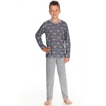 Chlapecké pyžamo Harry šedé s lenochody (Velikost 140)
