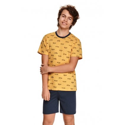 Chlapecké pyžamo Max žluté s auty (Velikost 92)