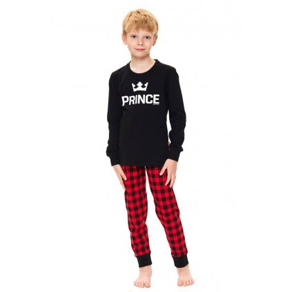 Chlapecké pyžamo Prince černé (Velikost 146/152)