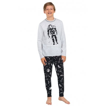 Chlapecké pyžamo Tryton šedé s kosmonautem (Velikost 146/152)