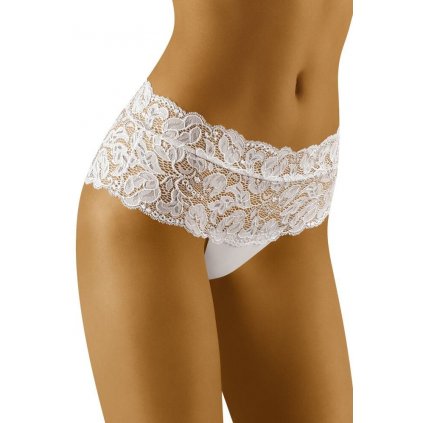 Krajkové kalhotky Nova bílé (Velikost XL)