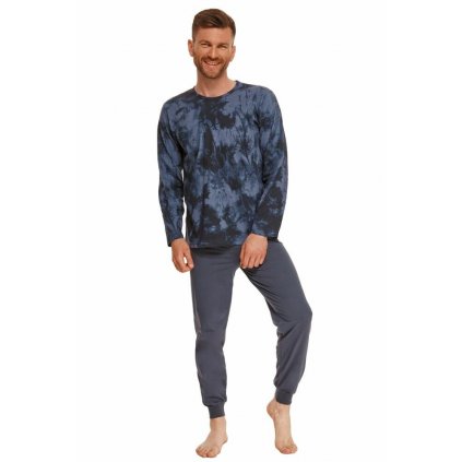 Pánské pyžamo Greg modré batikované (Velikost XXL)