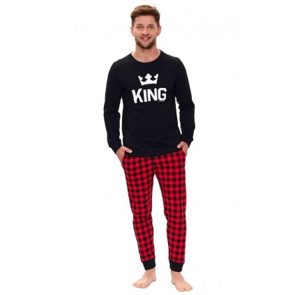 Pánské pyžamo King černé (Velikost XXL)