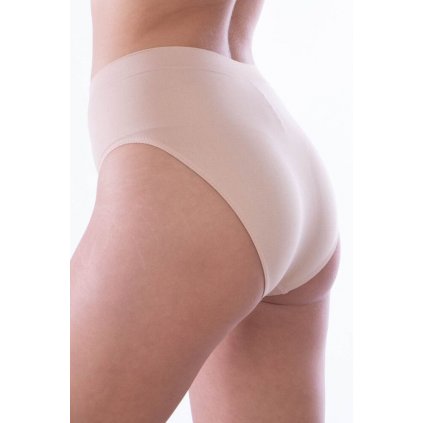 Vyšší kalhotky Bikini Queenie béžové (Velikost XXL)