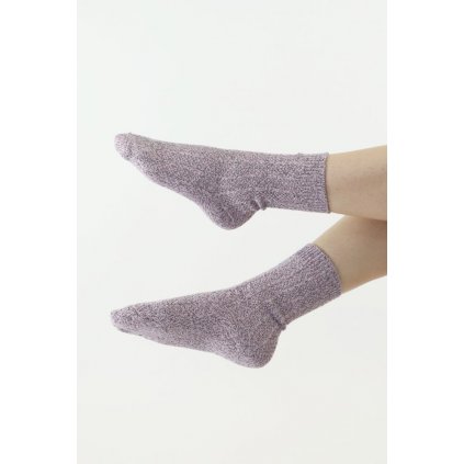 Pletené ponožky Thermona růžové