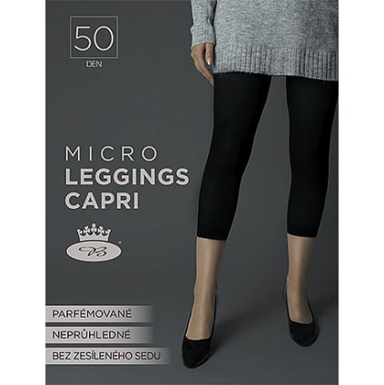 Legíny MICRO capri 50 DEN (Barva nero, Velikost S/158-164/100)