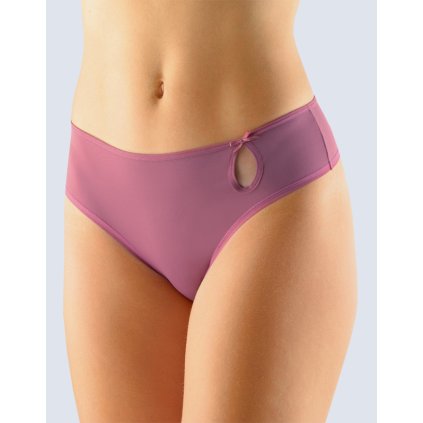 GINA dámské tanga francouzská, francouzské, šité, bokové, jednobarevné Paris 14992P - cola 34/36 (Velikost 34/36, Barva cola)