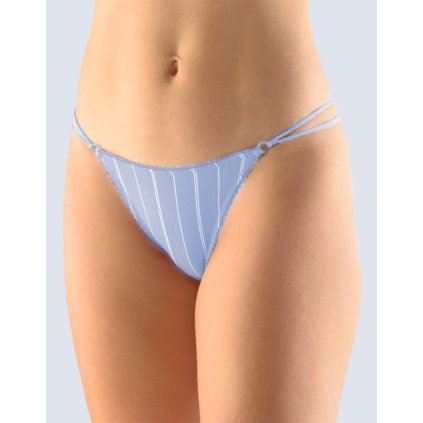 GINA dámské tanga boková, úzký bok, šité, bokové, s potiskem Iris 15995P - jalovcová 34/36 (Velikost 34/36, Barva jalovcová)