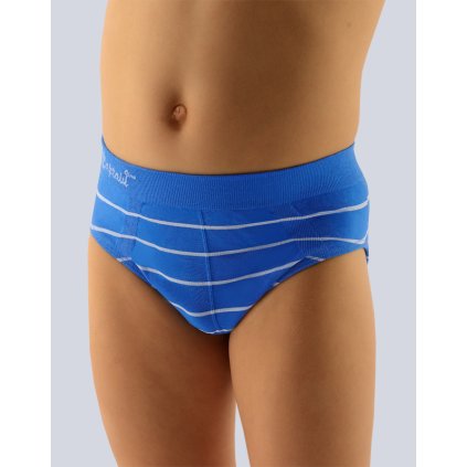 GINA dětské slipy chlapecké, úzký bok, bezešvé 21999P - atlantic bílá L (Velikost L, Barva atlantic bílá)