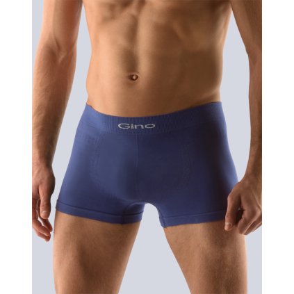 GINA pánské boxerky kratší nohavička, bezešvé, jednobarevné MicroBavlna 53000P - lékořice L/XL (Velikost L/XL, Barva lékořice)