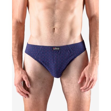 GINA pánské slipy s úzkým bokem, úzký bok, šité, s potiskem 70069P - lékořice kofola 50/52 (Velikost 50/52, Barva lékořice kofola)