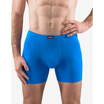 GINA pánské boxerky delší nohavička, šité, jednobarevné 74086P - atlantic 50/52 (Velikost 50/52, Barva atlantic)