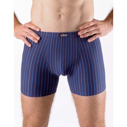 GINA pánské boxerky delší nohavička, šité 74167P - lékořice atlantic 50/52 (Velikost 50/52, Barva lékořice atlantic)