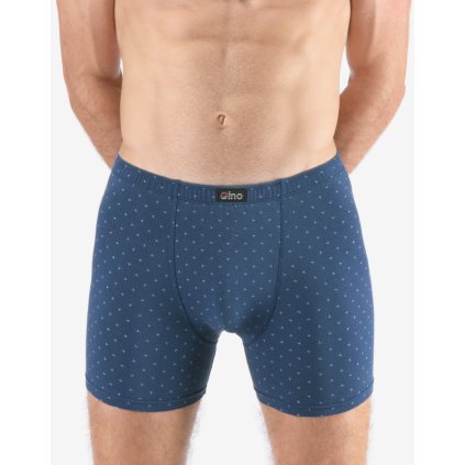 GINA pánské boxerky delší nohavička, šité, s potiskem 74172P - tm.popel sv. šedá 50/52 (Velikost 50/52, Barva tm.popel sv. šedá)