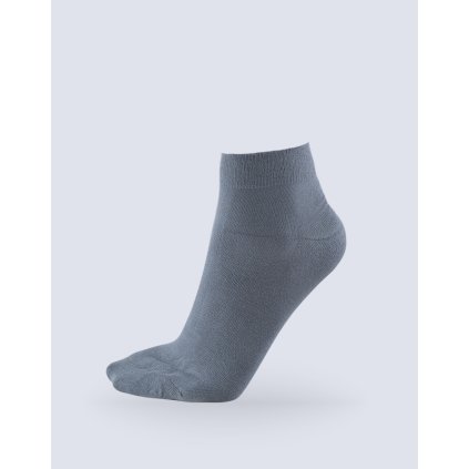GINA dámské ponožky střední, bezešvé, jednobarevné Bambusové ponožky 82004P - tm. šedá 38/41 (Velikost 38/41, Barva tm. šedá)