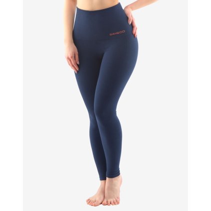 GINA dámské legíny s vysokým pasem sportovní, dlouhé, bezešvé, klasické, jednobarevné ECO Bamboo Sport 95037P - lékořice tomato L/XL (Velikost L/XL, Barva lékořice tomato)