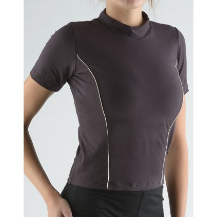 GINA dámské tričko s krátkým rukávem, krátký rukáv, šité 98005P - melta písková M (Velikost M, Barva melta písková)