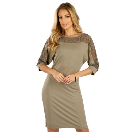 Šaty dámské s 3/4 rukávem 5E269 LITEX