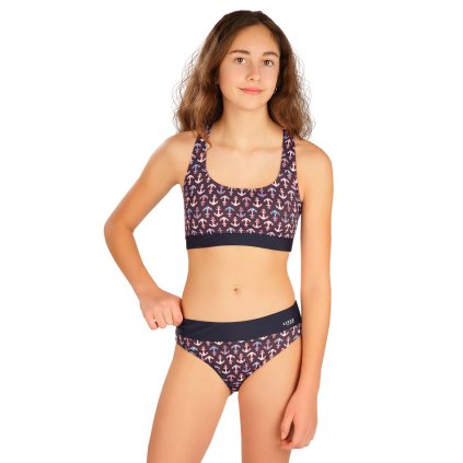 Dívčí plavky kalhotky středně vysoké 6C364 LITEX