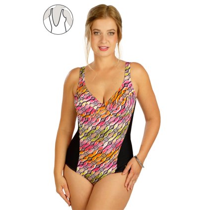 Jednodílné plavky s kosticemi 6D263 LITEX