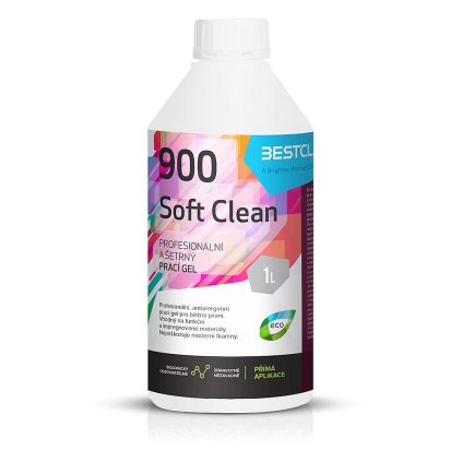 900 SoftClean - tekutý prací prostředek (Barva CZ, Velikost 1 litr)