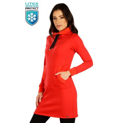 Mikinové šaty s kapucí 7E082 LITEX