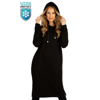 Mikinové šaty s kapucí 7E087 LITEX