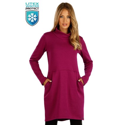 Mikinové šaty s dlouhým rukávem 7E247 LITEX