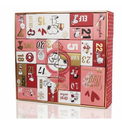 ADVENTNÍ KALENDÁŘ DÁMSKÉ PONOŽKY PEANUTS vel. 37-41