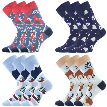 Ponožky Damerryk (Barva domečky, Velikost 20-24 (14-16))