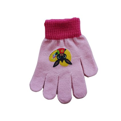 Dívčí rukavice ZAJÍČEK BING prstové přechodové