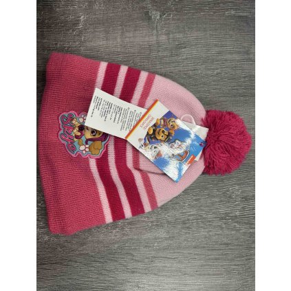 Dívčí čepice TLAPKOVÁ PATROLA s beránkem zimní