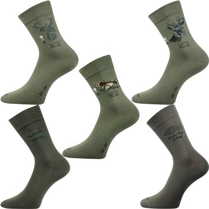 Ponožky Lassy (Barva jelen, Velikost 39-42 (26-28))